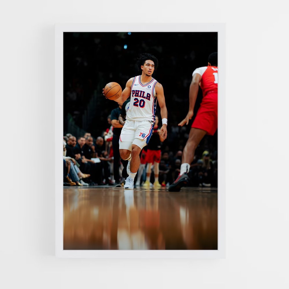 Poster Dribbleur Étoile – affiche Basketball (vue 3)